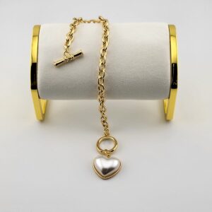 Pearl Embrace Heart Bracelet