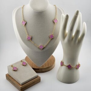 Lucky Clover Trio Jewelry Set (available in different colors)