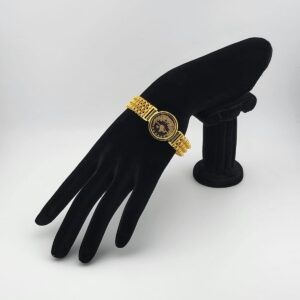 Coin Clasp Banded Bracelet