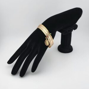 Divine Guardian Purple Stone Bangle