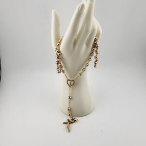 Heart Rosary with Virgin Centerpiece