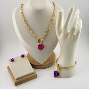 Heartfelt Gemstone Jewelry Set