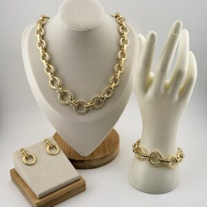 Bold Chain Hoop Jewelry Set